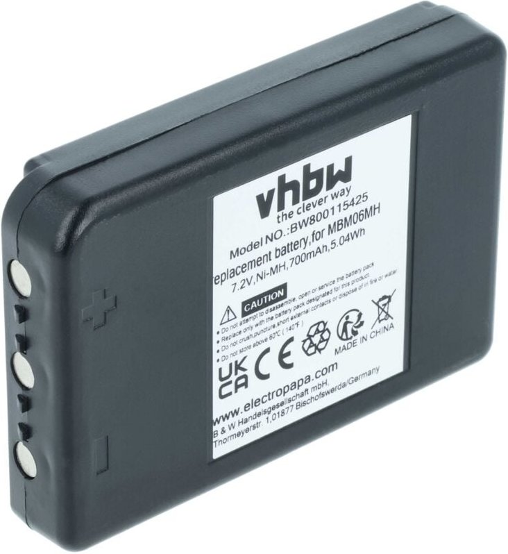 Vhbw - Akku kompatibel mit Autec fjm, Modular mj, E16 Sirio 42, E16 ktc Industrie-Funkfernsteuerung Fernbedienung (700 m...