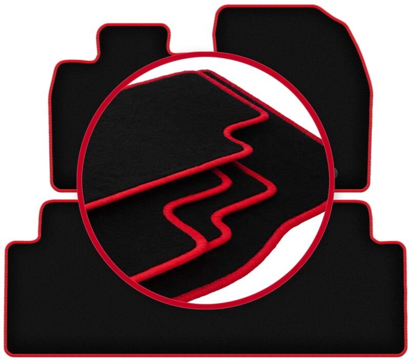 Thumbnail - CARLUX-RED Autofußmatten für: Toyota Avensis III T27 Kombi, Liftback, Limousine (2009-2018)