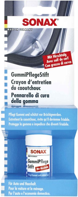 Gummipflege Stift 20 g, enthält Vaseline und Hirschtalg