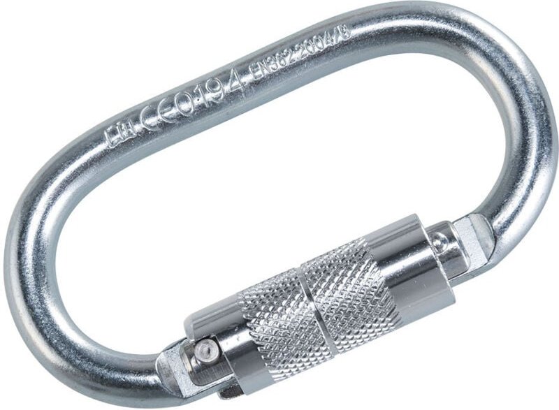 Karabiner mit rotierender Verschluss, Silber