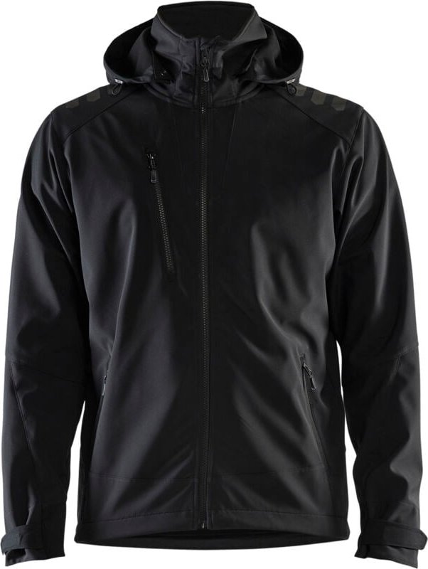 Arbeitssoftshelljacke Stretch 2D 4749 - Schwarz/Schwarz XL