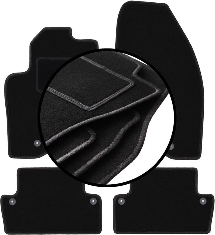 Komplettset Veloursmatten für: Volvo S60 I Liftback (2000-2009)