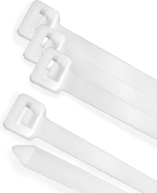 Trense aus 100 % Nylon. Naturfarben 3,5 x 280 mm. (Beutel 100 Einheiten)