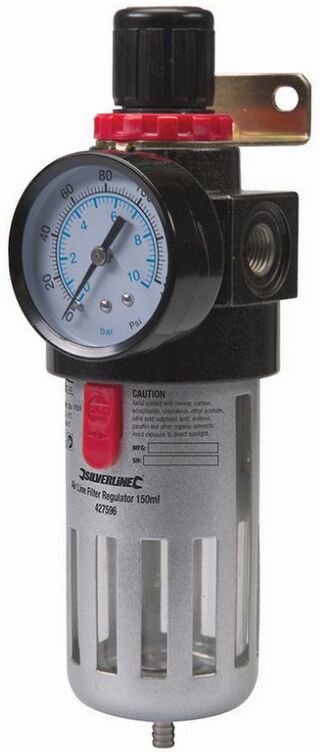 Filterregler für Druckluft - 150 ml - 427596 - Silverline
