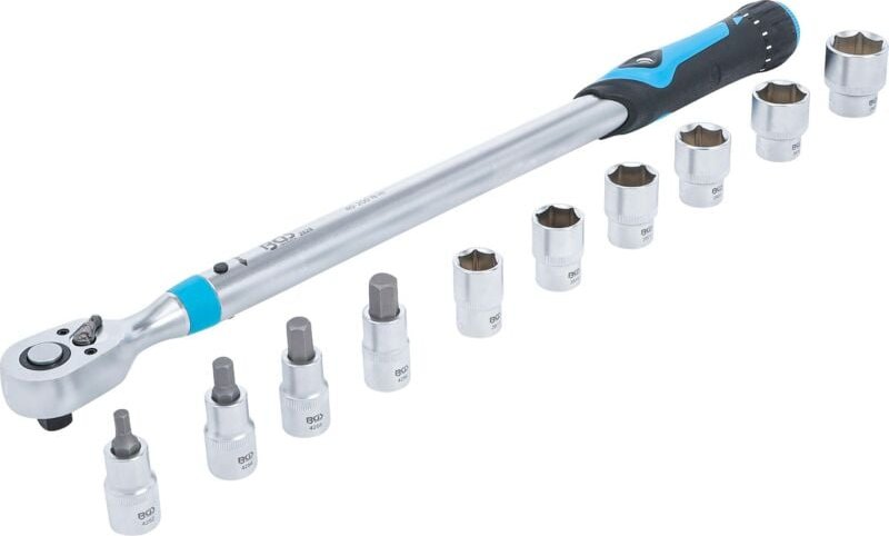 Bgs Technic - Drehmomentschlüssel-Satz Abtrieb Innenvierkant 12,5 mm (1/2') 40 - 200 Nm 11-tlg.