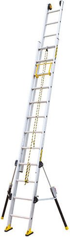 Schiebeleiter 3x10 Sprossen - Max. Länge 6.90m - 610412