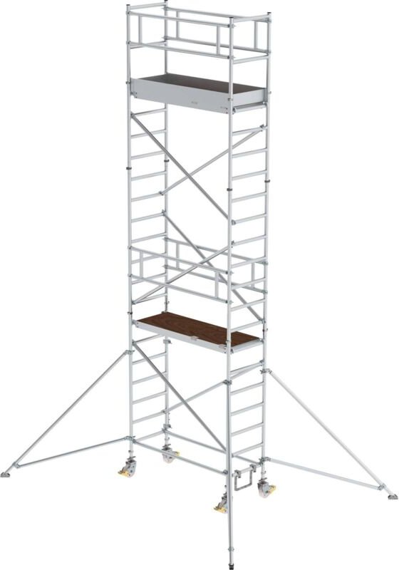 Günzburger Steigtechnik Rollgerüst 0,75 x 1,8 m mit Ausleger Plattformhöhe 5,35 m - 154546