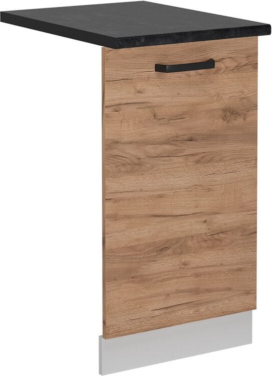 Vicco - Geschirrspülblende R-Line, Goldkraft Eiche, 45 cm , ap Anthrazit