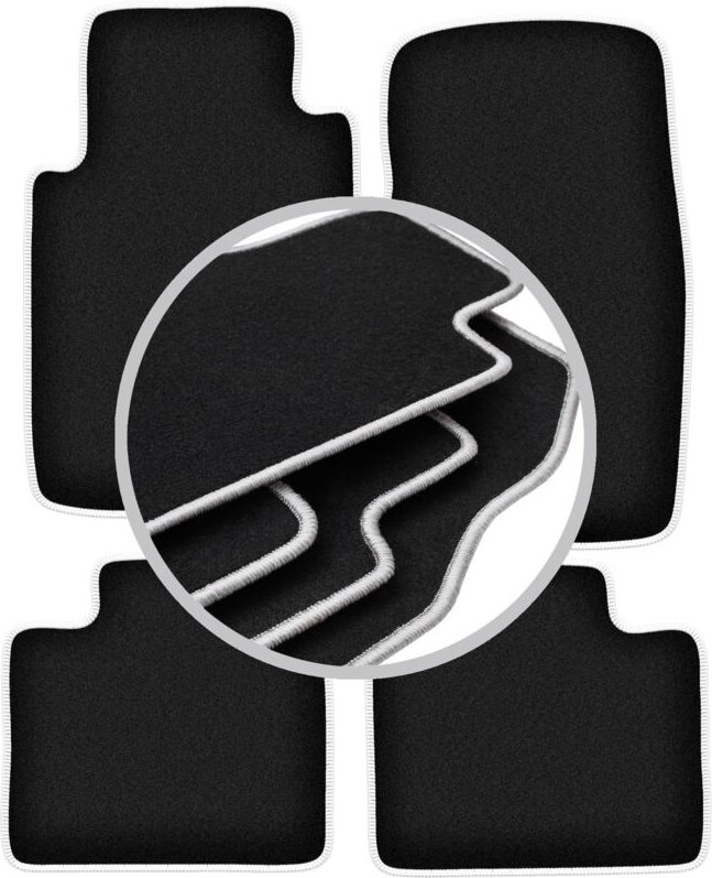 CARLUX-SILVER Autofußmatten für: Mitsubishi Pajero II SUV (1991-1999)