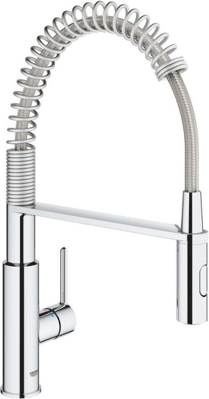 Quickfix Semi-Pro Küchenmischer mit Feder und 2-Strahl-Handbrause, Chrom (MM300306010000) - Grohe