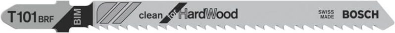 Stichsägeblatt t 101 brf Clean for Hard Wood, 3er-Pack - Bosch