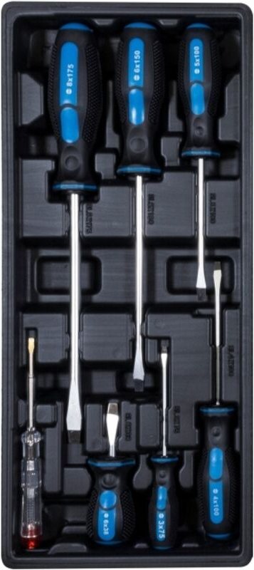 Softgriffschraubendreherset Schlitz 7 teilig