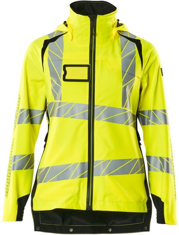Thumbnail - Accelerate safe Damen Hard Shell Jacke 19011-449 Gr. m hi-vis gelb/schwarz - Mascot