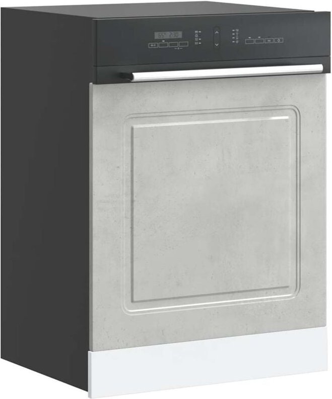 Geschirrspülerblende Kalmar Betongrau 60x1,5x67cm Holzwerkstoff Vidaxl