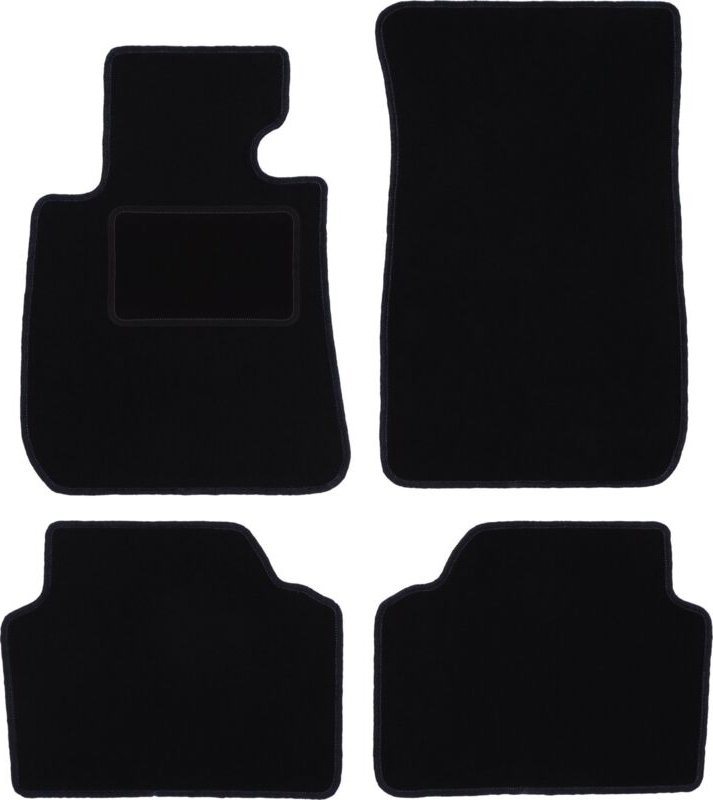 Schwarze Veloursmatten für: BMW 3 E90 Limousine (2004-2011)