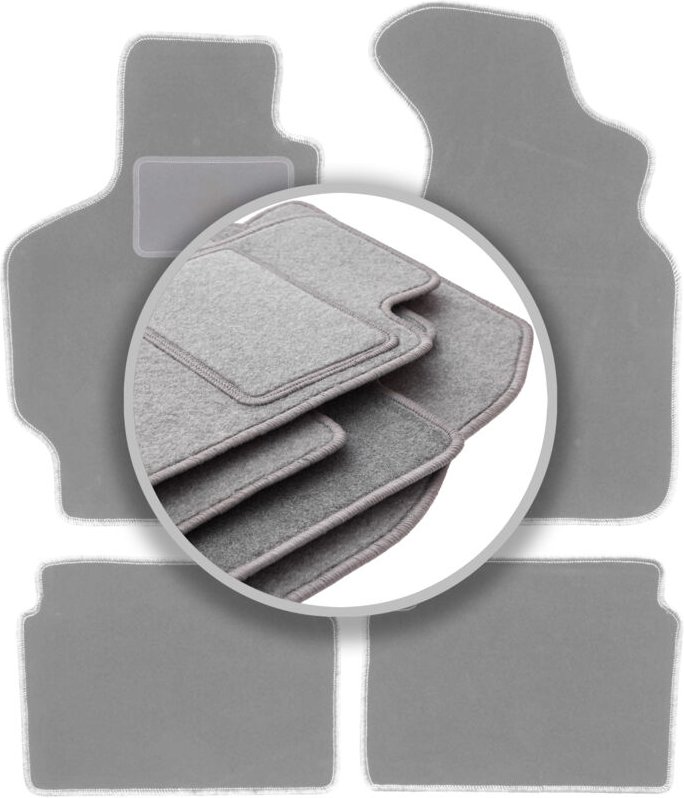 Graue Autofußmatten für: Toyota Celica V Cabrio, Coupé, Liftback (1989-1993)