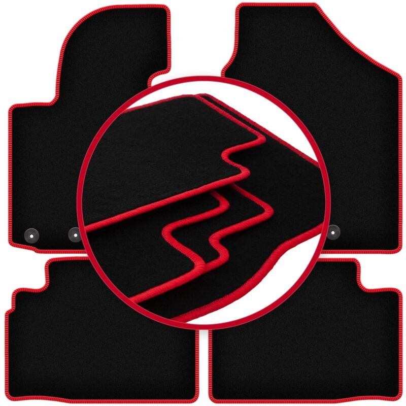 CARLUX-RED Autofußmatten für: Hyundai ix35 SUV (2009-2015)