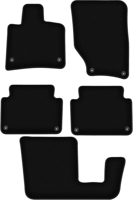 BASIC schwarze Veloursmatten für: Audi Q7 I 4L SUV (2005-2015)