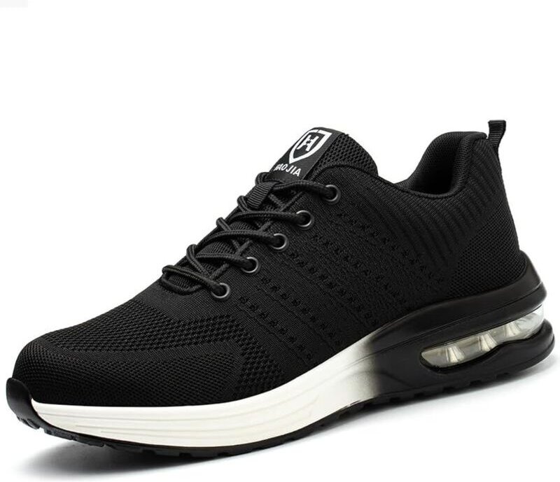 Sicherheitsschuhe mit Stahlkappe für Herren und Damen, leicht und bequem, rutschfest und unverwüstlich, mit Luftpolster,...