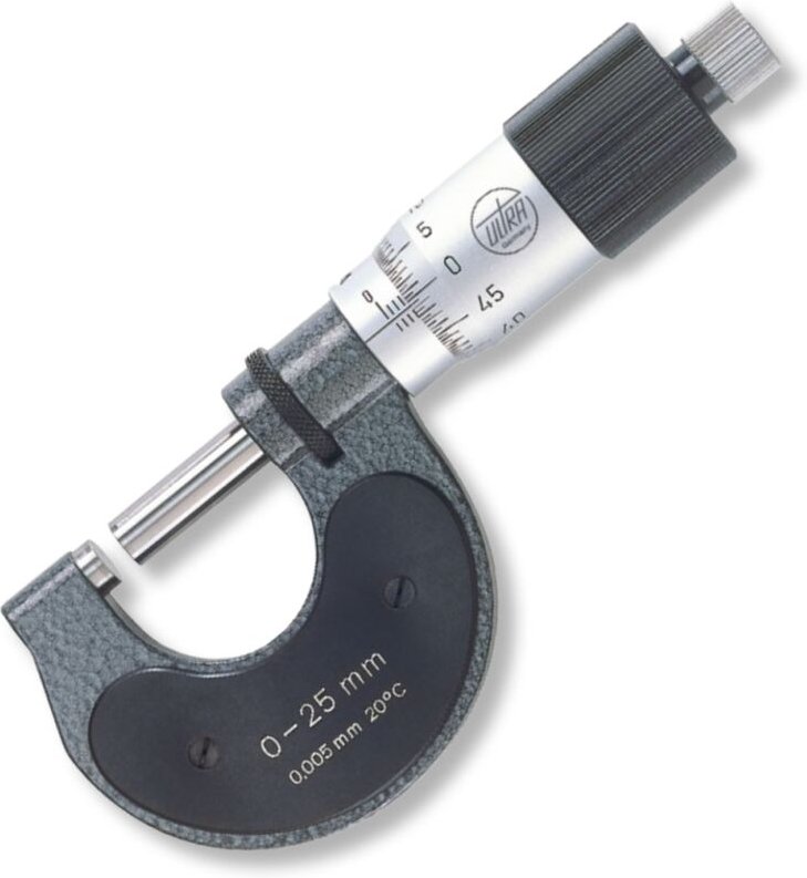 Bügelmessschrauben mit Hartmetallmessflächen 0,5 mm 175-200/0,005 mm