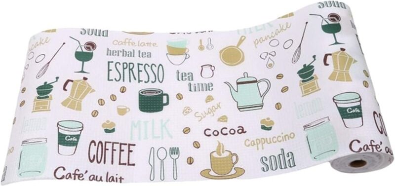 Schubladenmatte, Mehrzweck-Schubladenmatte, rutschfeste Matte, zuschneidbar, wasserdicht, für Schubladen und Küche, Schu...