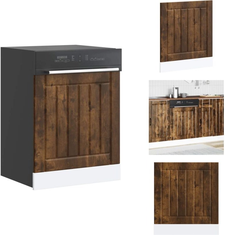 Geschirrspülerblende Lucca Räuchereiche Holzwerkstoff - Geschirrspülerblende - Geschirrspülerblenden - Geschirrspüler Fr...