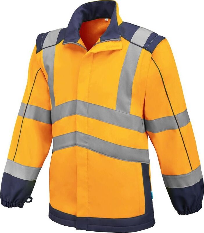 Softshell-Warnjacke Jasper Gr.L, orange/marine - Format