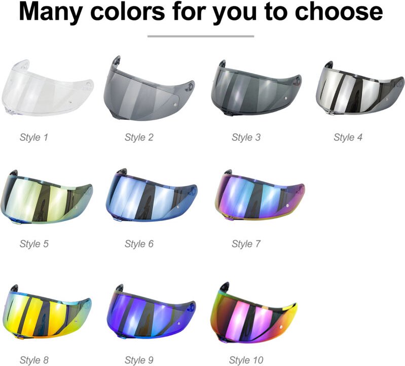 Eosnow Ersatz für Helmvisiere für AGV K1 K3SV K5 Vollgesichts Motorrad -Windschutzobjektiv