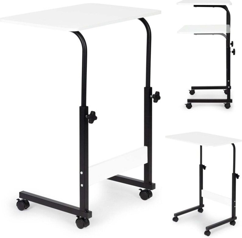 Laptoptisch mit rollen schreibtisch am sofasessel befestigt - wei