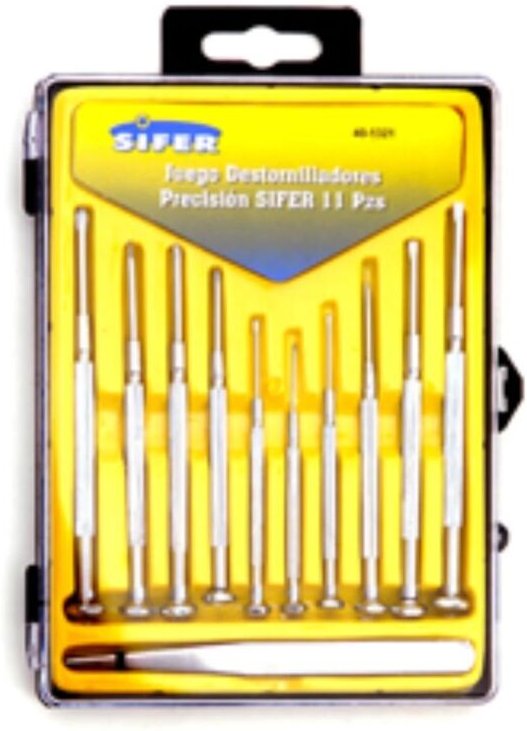 SIFER 401321 Präzisions-Schraubendreher-Set, 11 Stück