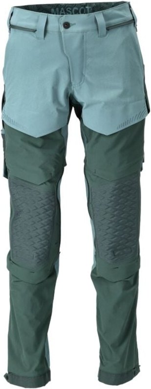 Hose mit Knietaschen 22279-605-3534 Gr. 76C54 helles waldgrün/waldgrün - Mascot