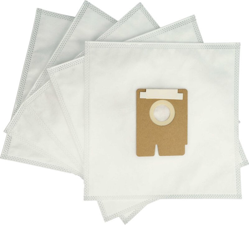 Thumbnail - 5x Staubsaugerbeutel kompatibel mit Zerowatt ZFV1611082 Staubsauger - Mikrovlies, 27,6cm x 26,6cm Weiß - Vhbw