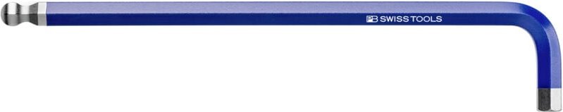 PB Swiss Tools Sechskant-Winkelschraubendreher, lang, pulverbeschichtet, 10 mm