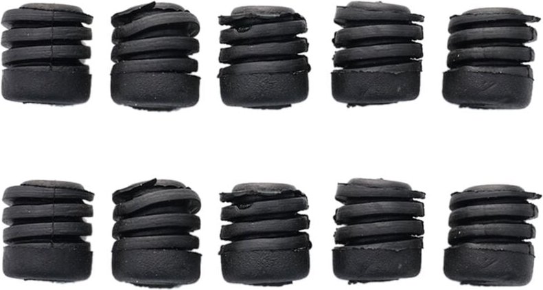 Tlily - 10PCS Auto Motor Puffer Abdeckung Washer Stoßstange Gummi Washer Für Nissan Tiida 65822-3U010