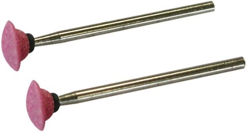 2 Linsenkorund-Schleifscheiben Ø 10 mm Maxicraft