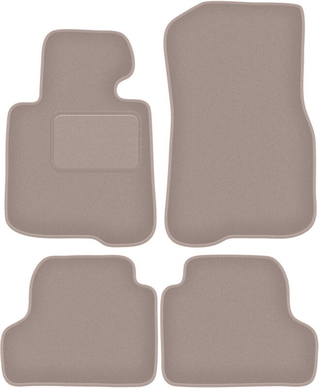 Beige Velours-Fußmatten für: BMW 4 F33 Coupe Cabrio (2013-)