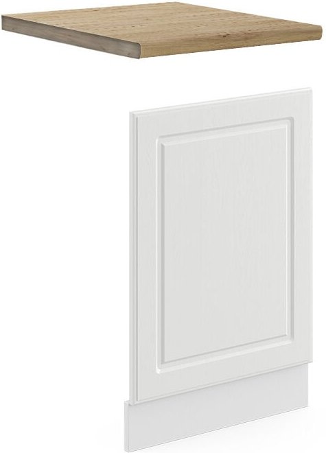 Vicco - Frontblende R-Line, Weiß Landhaus, 45 cm , ap Eiche