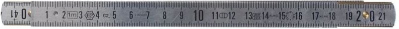 Thumbnail - Faltmaß 2m x 15mm gravemat duralumin - 0-35-305