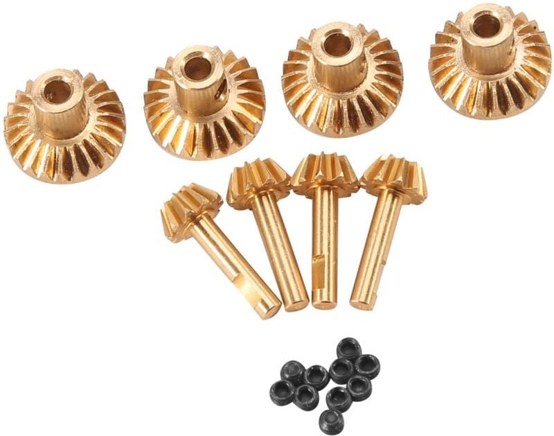 8 StüCk Messing Vorder- und Achs Getriebe Antrieb Wellen Upgrade ZubehöR für C14 C24 B24 B36 MN D90 D99 MN99S Teile