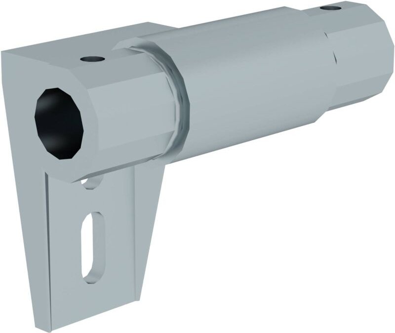 Günzburger Steigtechnik Schienenanlage für Regalleiter Zwischenhalter mit Bohrungen - 030310