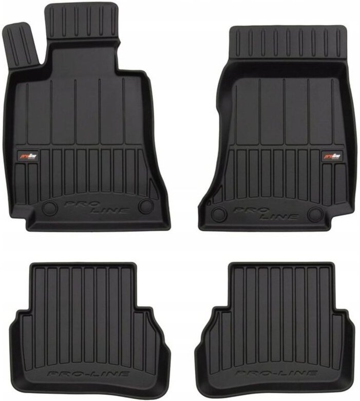Matten Gummi-Fußmatten Mercedes C W205 S205 2014-2021 3d-Mulde
