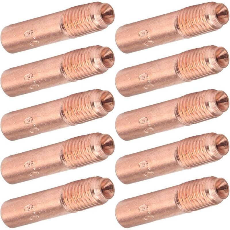 Schweißdüse 0,9, Rohr 0,9, Schweißdüse 0,9 mm, 10 Stück leitfähige Düsen zum MIG-Schweißen, Kupferspitzen, kleines Zubeh...