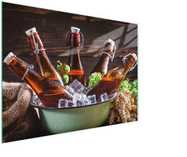 Glasschneidebrett 30x22 Flaschen