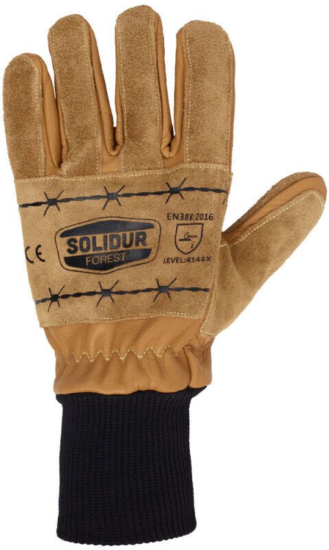 Schutzhandschuhe zum Holzrücken aus Leder - T12 Solidur GA01-12