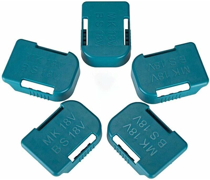 SNQ - 5-teiliger Akkuhalter für Makita 18-V-Akku, auch für Bosch 18-V-Akkuhalter, kompatibel mit BL1830 BL1840 BL1850 BL...
