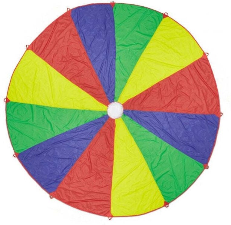Colourful play parachute diameter 6m