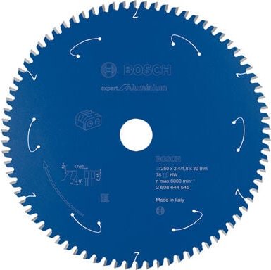 Kreissägeblatt für Akkusägen Expert for Aluminium, 254 x 2,4/1,8 x 30, 78 Zähne - Bosch