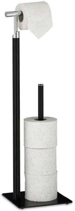 Black toilet paper holder