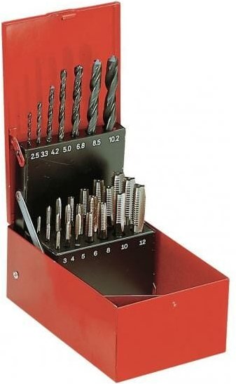 Facom - Satz von 21 Gewindebohrern + 7 Bohrern 227.J2A