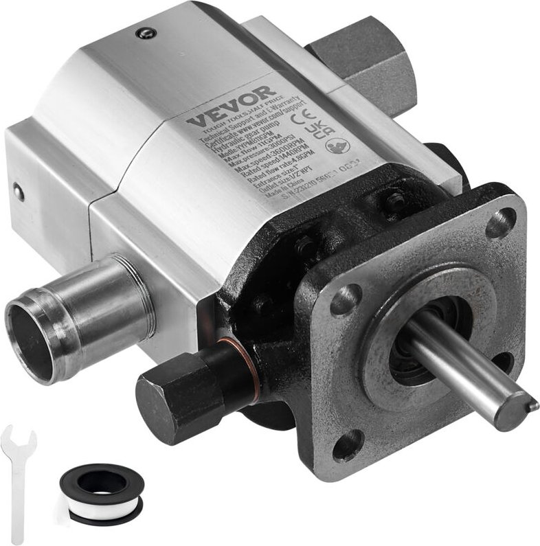 Thumbnail - VEVOR Hydraulische Holzspalterpumpe, 13 GPM, 2-stufige 3000 PSI Holzspalterpumpe, 1" Einlass 1/2" NPT Auslass 3600 U/min